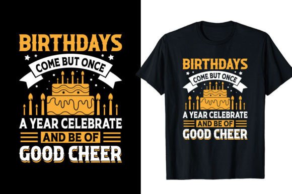 Birthdays Come But Once a Year Celebrate Graphics