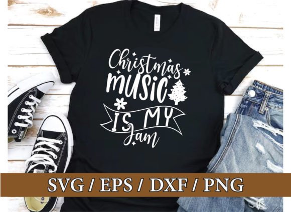 Christmas Music is My Jam SVG Graphics