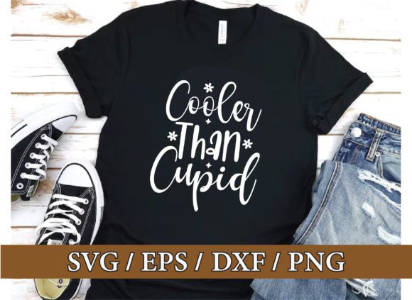 Cooler Than Cupid Graphics for T‑Shirt Designs