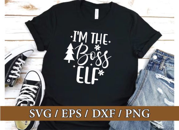 I'm the Boss Elf, Christmas Svg Bundle