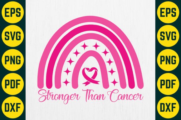 Stronger Than Cancer SVG T-Shirt Design