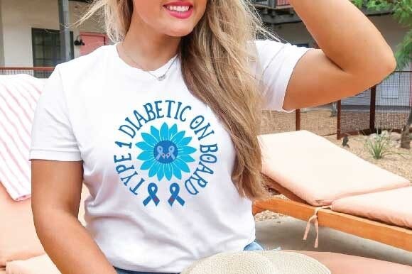 Type 1 Diabetic on Board SVG: Graphics & T-Shirt Designs